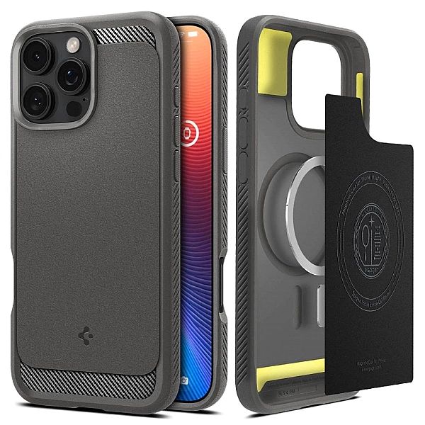 Spigen Rugged Armor Mag Magsafe Iphone 16 Pro Max Grey