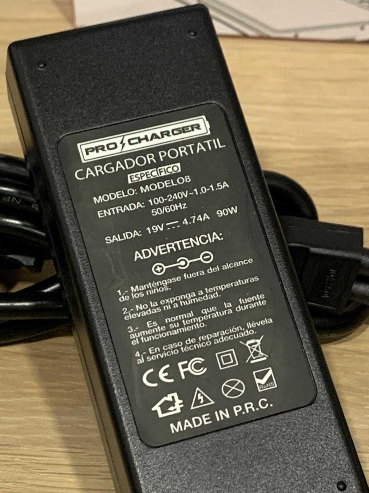Carregador Universal 19V/4.74A 90W Pro Charger