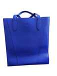 Hobbs London shopper skórzana torebka szafirowa A4 nowa