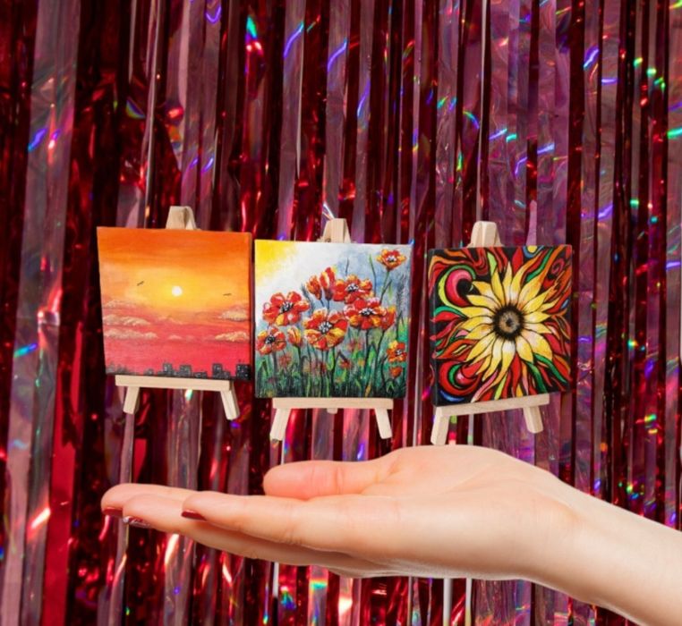 Міні мольберти та холсти подарунок