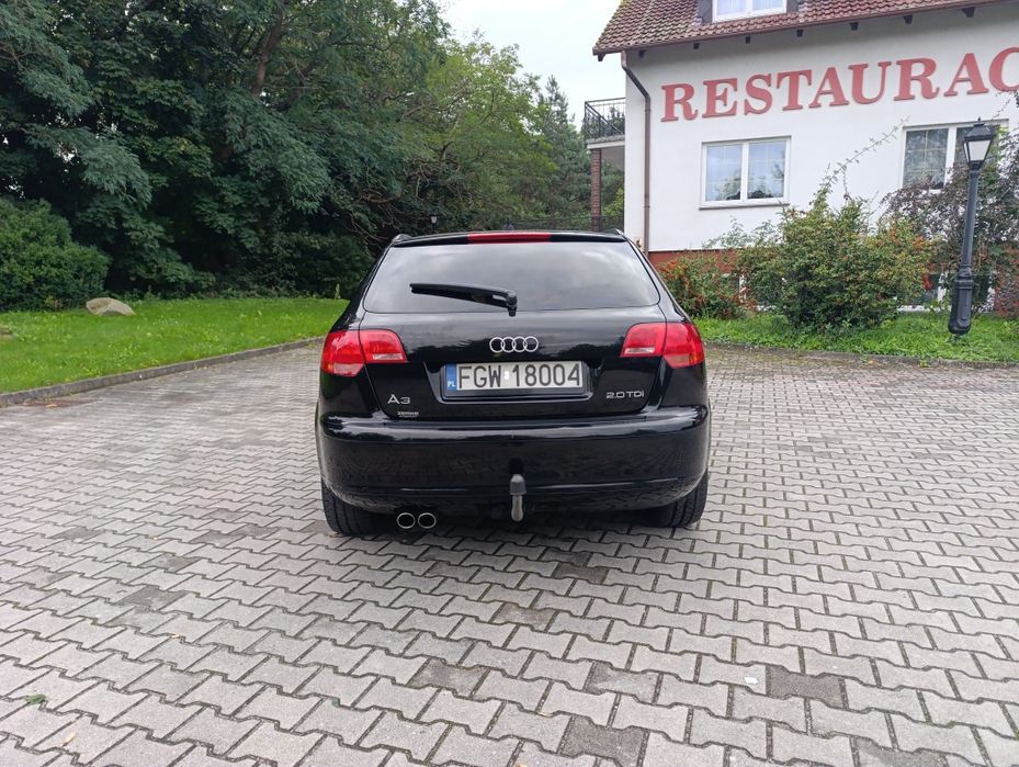 Audi A3 2.0 TDI 170KM Skóra Klima Elektryka Czarny sufit ŁADNA ZADBANA