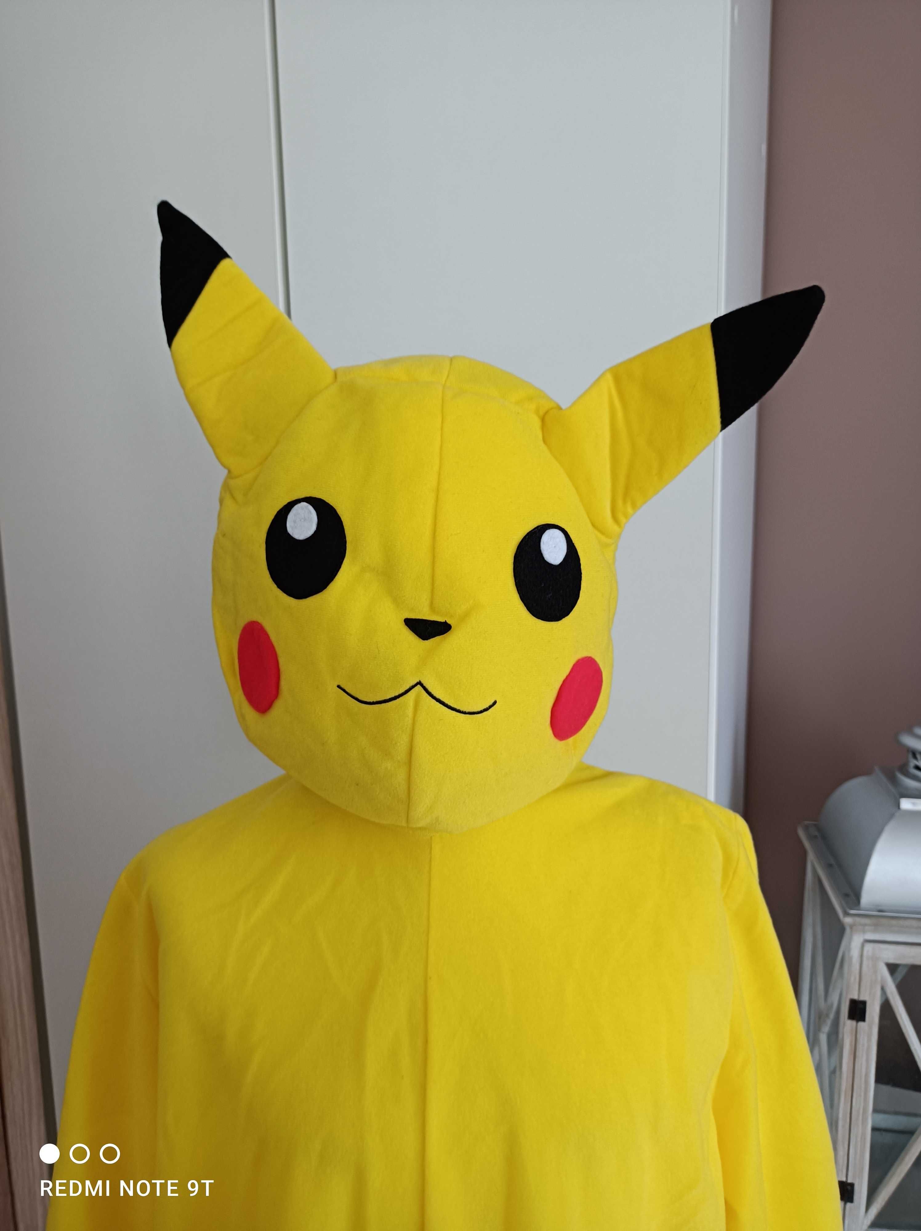 NOWY strój karnawałowy POKEMONA PIKACHU kostium przebranie 134/140 496
