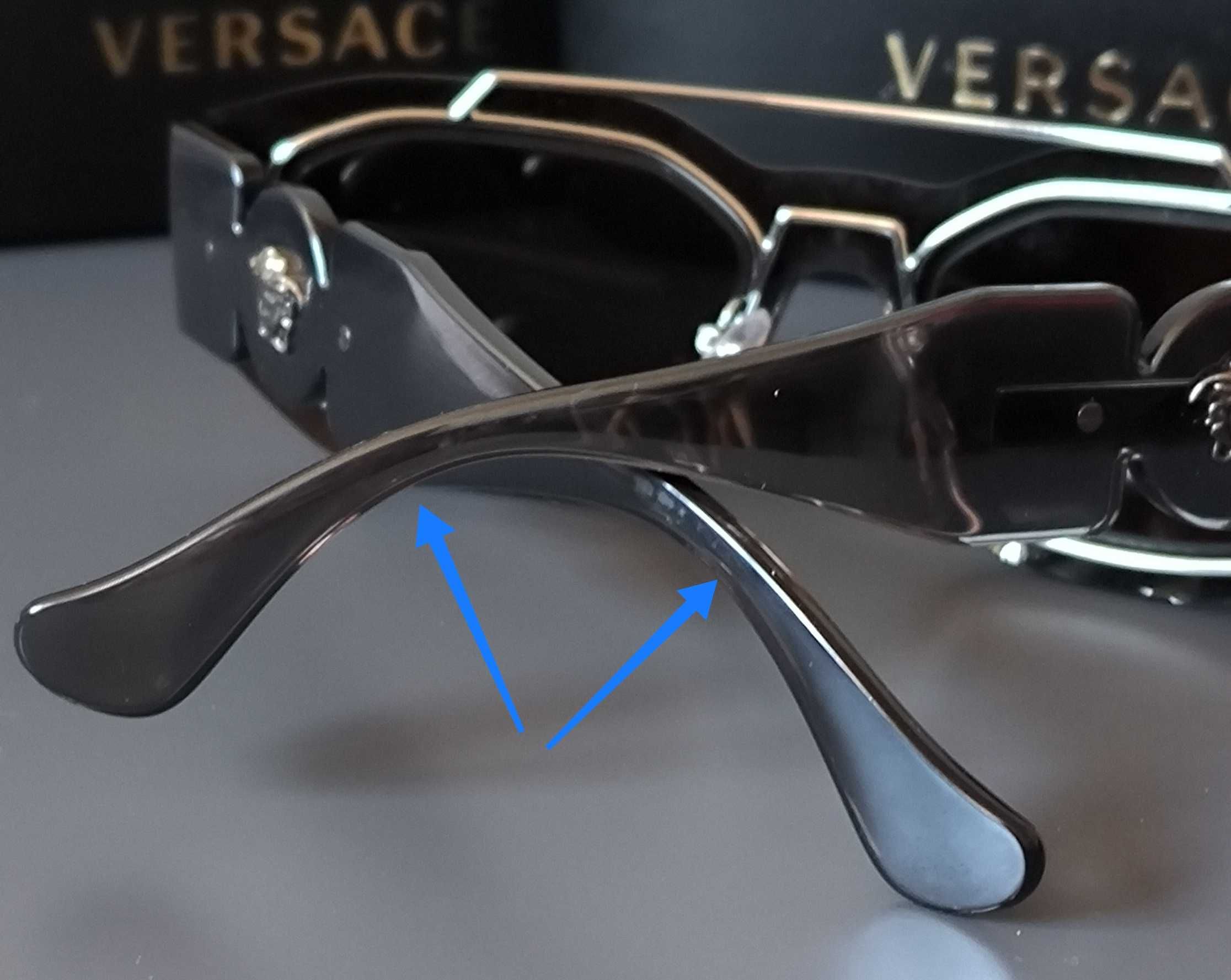 VERSACE okulary przeciwsłoneczne model VE2235 kolor 10016G ciemnoszare