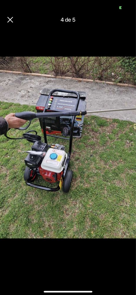 Máquina de pressão a gasolina