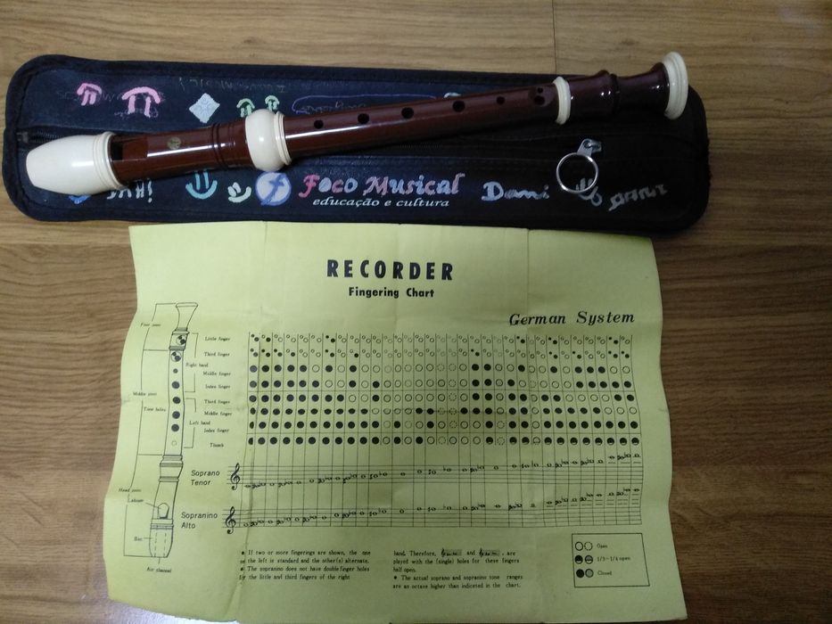 Flauta  de  duas cores