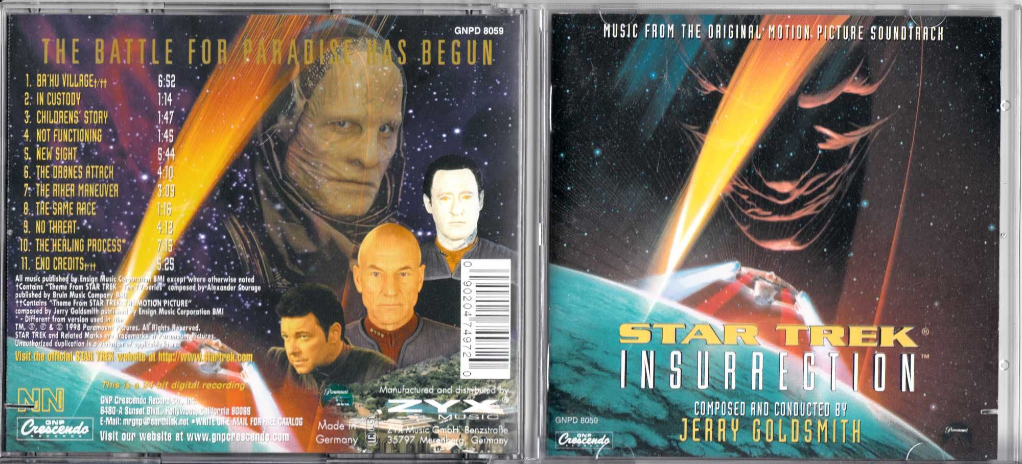 Jerry Goldsmith - Star Trek: Insurrection - GNPD 8059 [CD] [OST]