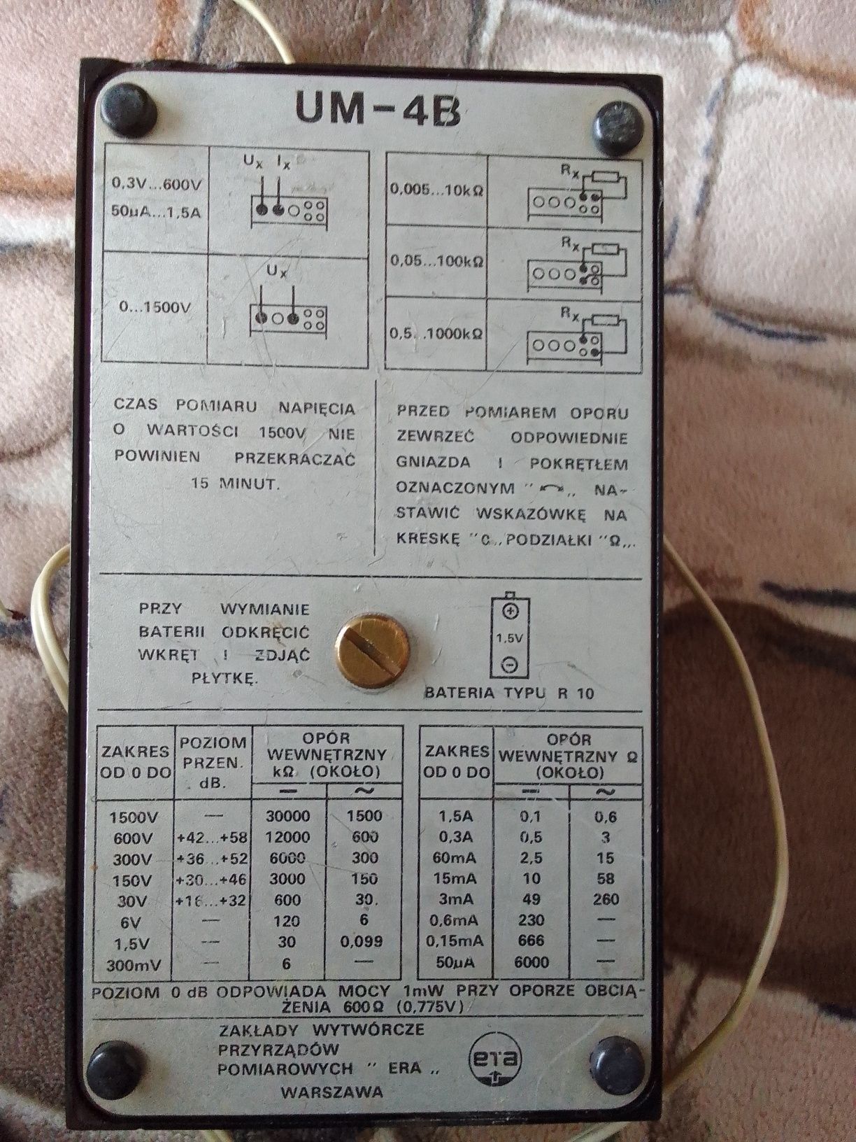 Miernik elektryczny z PRL-U