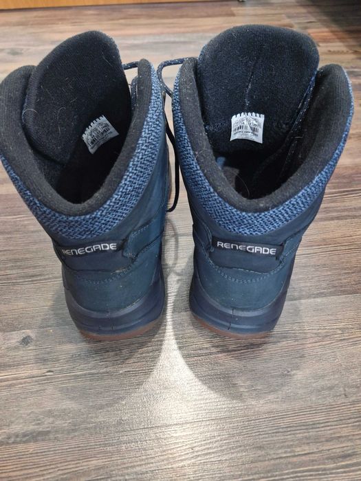 Зимові чоловічі черевики LOWA Renegade Warm GTX MID navy Gore-tex