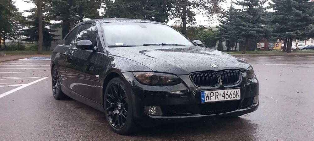 BMW Seria 3 Piękna Black Shadow 328i LPG bixenon skręt kubełki Przebieg 18 felga