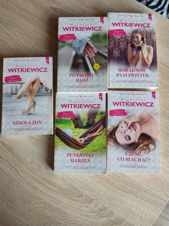 Książki 5 sztuk Katarzyna Witkiewicz Szkoła żon, Pensjonat marzeń itp.