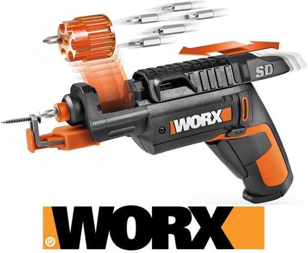 Wkrętak WORX SD WX255 Półautomatyczny Podręczny Bateria MaxLithium 4 V