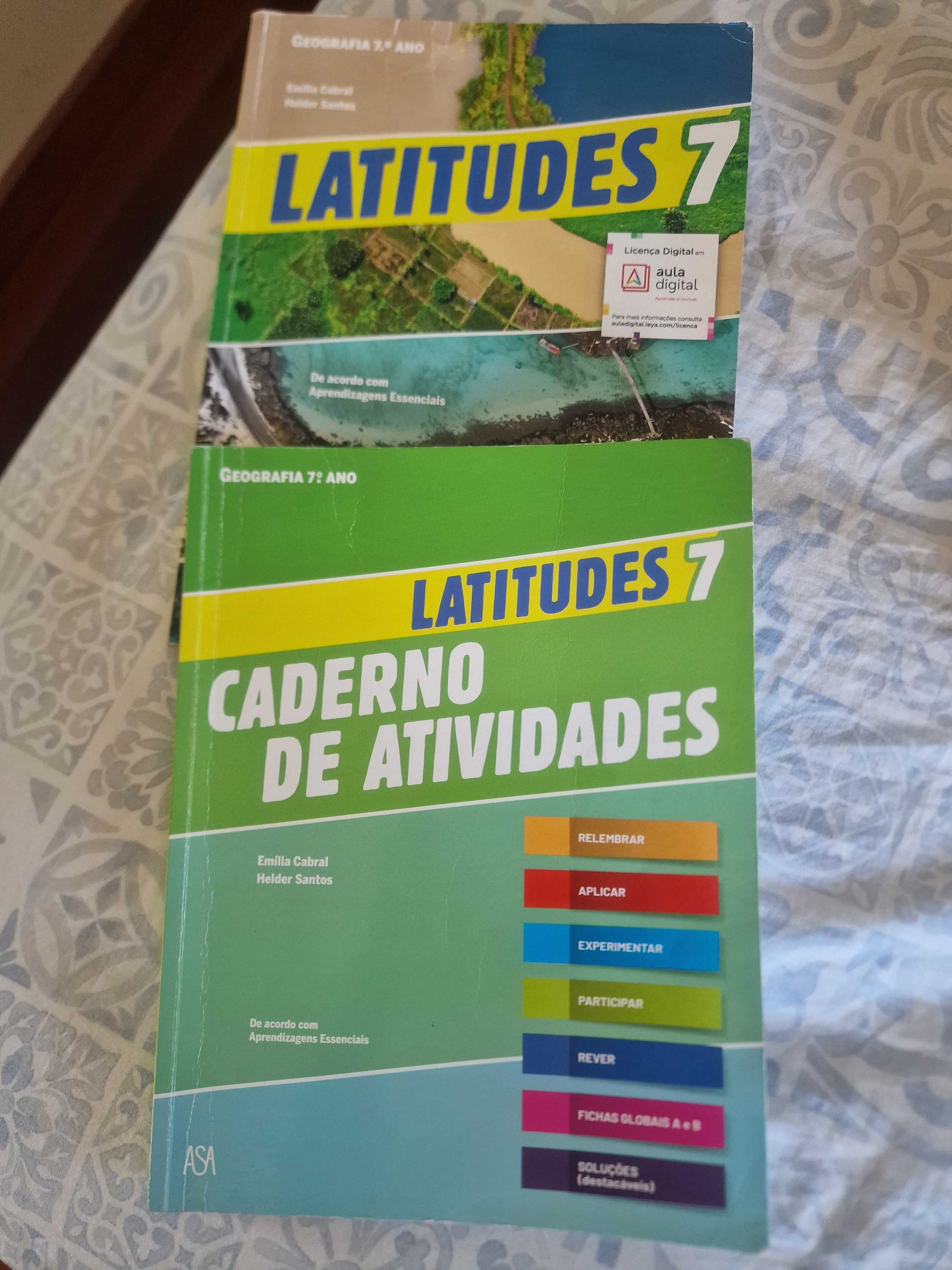 Caderno de atividades Geografia Latitutes 7 °ano