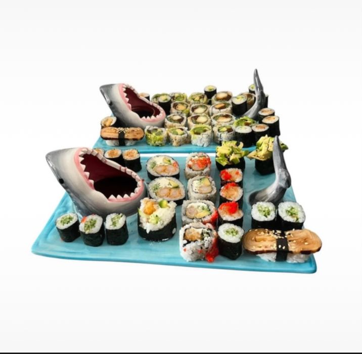 Talerz na sushi rekin