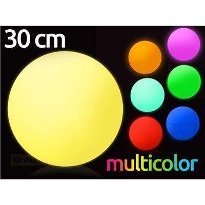 Kula Świecąca Fi 30Cm 12 Led Multikolor Pilot Ip68