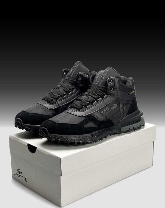 Зимние кроссовки Lacoste Elite Active Cordura, 41-46 р кросівки чёрные