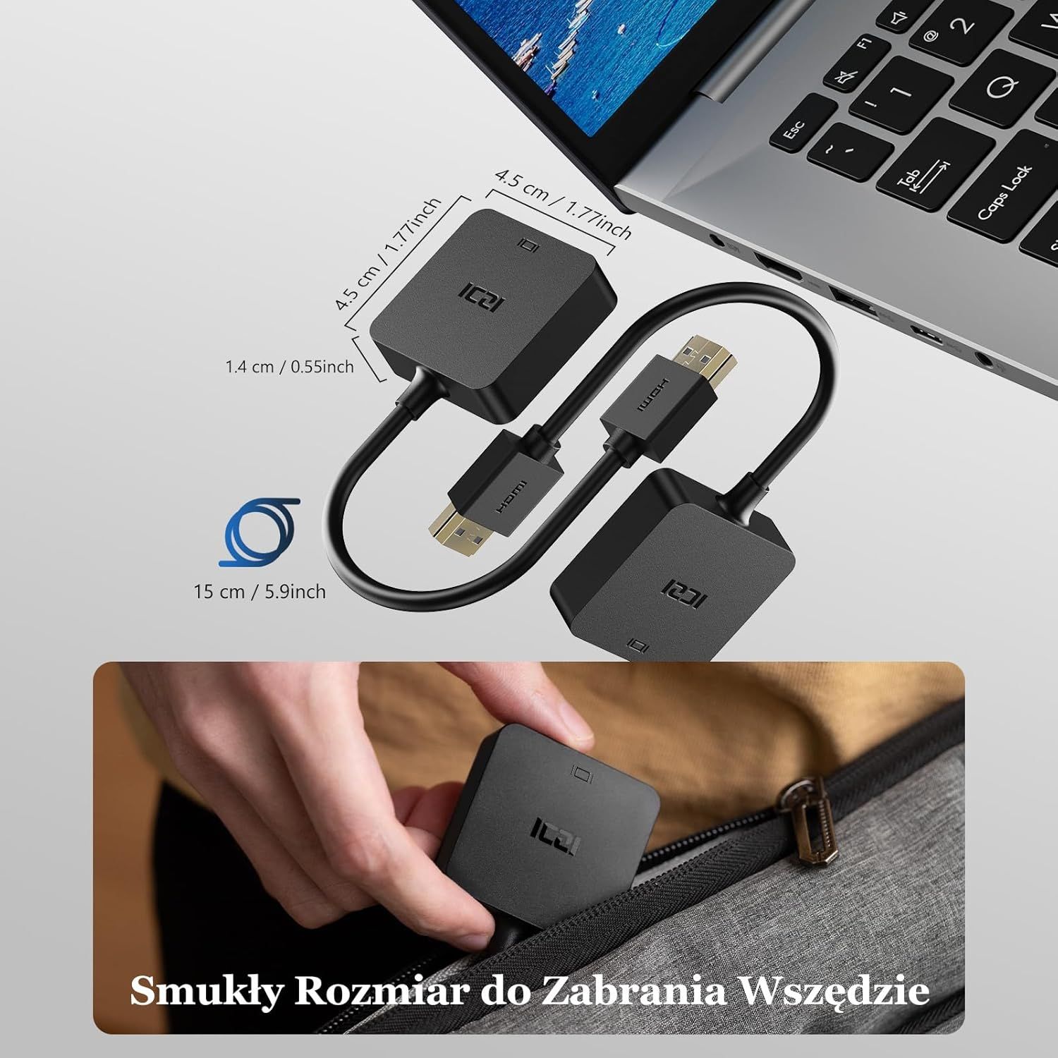 iczi adapter hdmi na vga 1080p 60hz vv