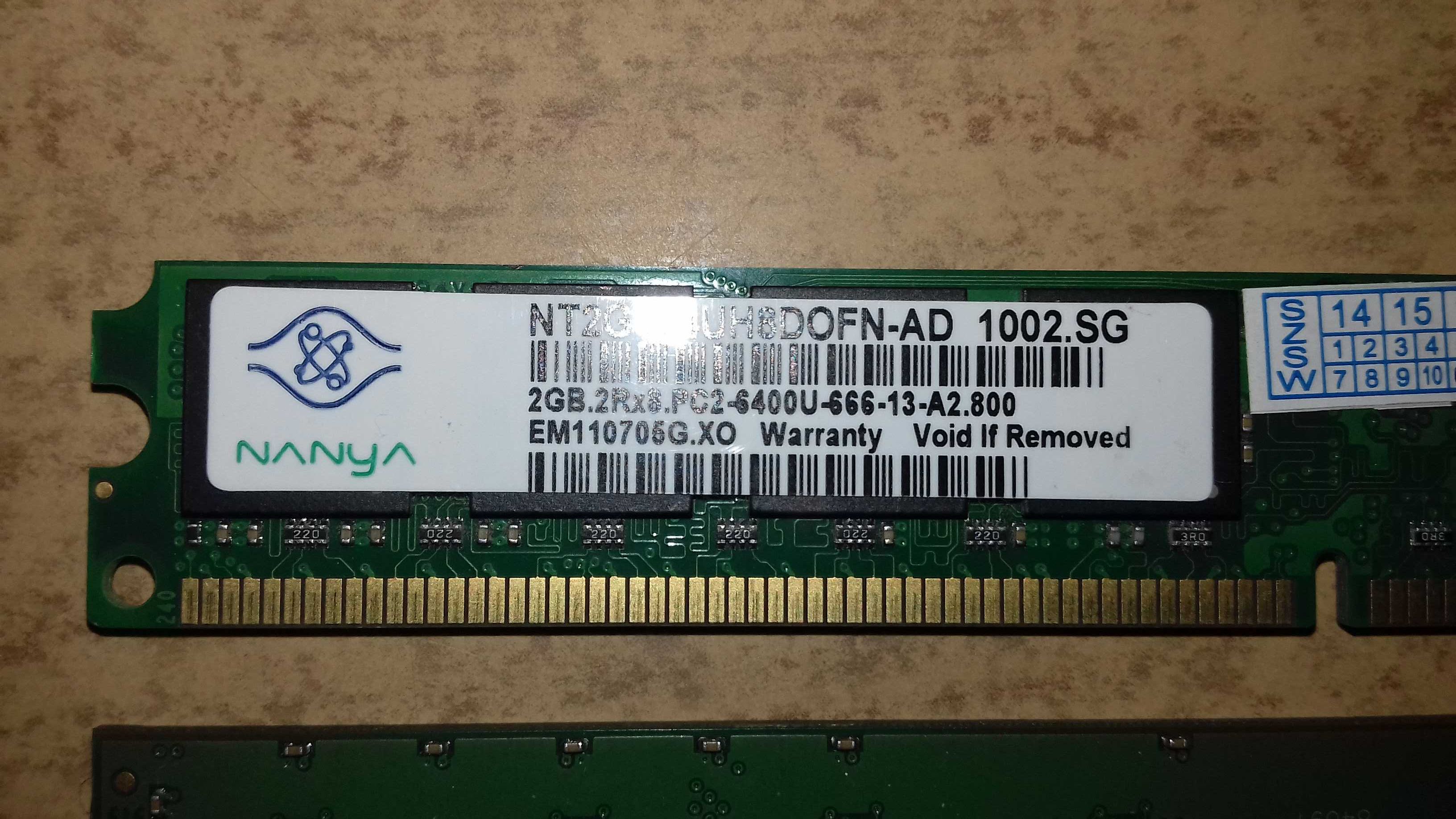 Планки памяти ОЗУ DDR2 1gb, 2gb,4gb(DIMM).
