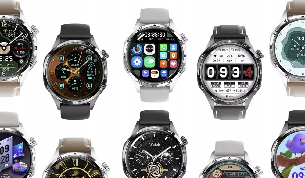 Smartwatch Gt5 Pro Amoled 46 Mm Czarna Koperta 2 Paski W Zestawie