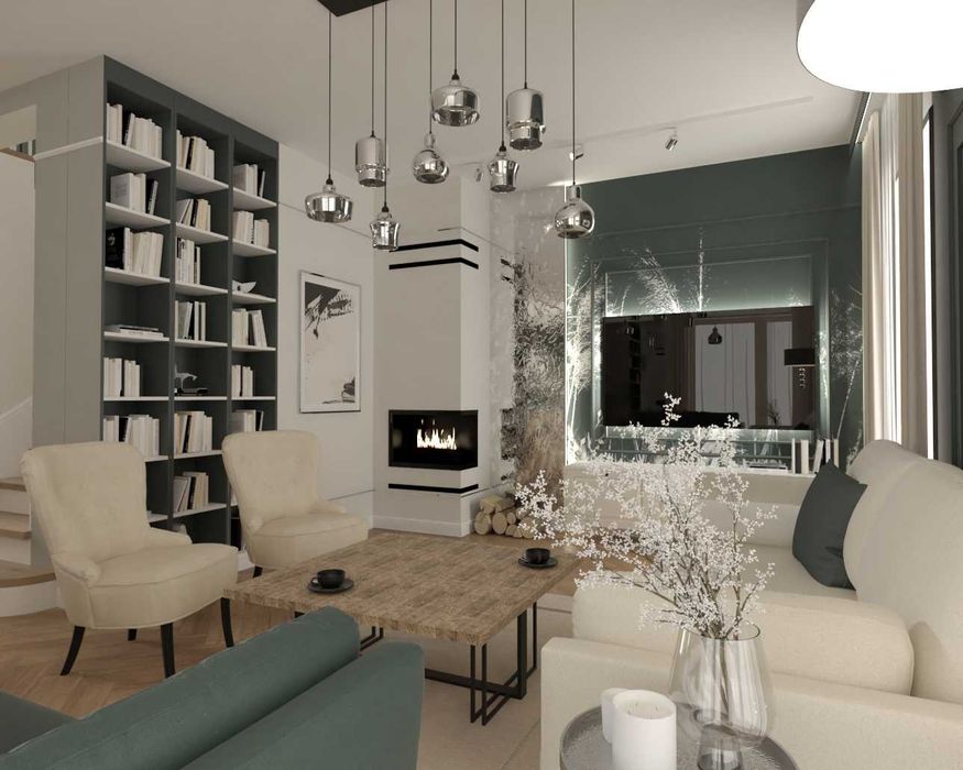 Projekt wnętrz aranżacja wizualizacje 3D projektant wnętrz architekt