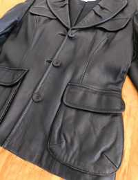 Кожаный женский пиджак р.42, натуральная кожа