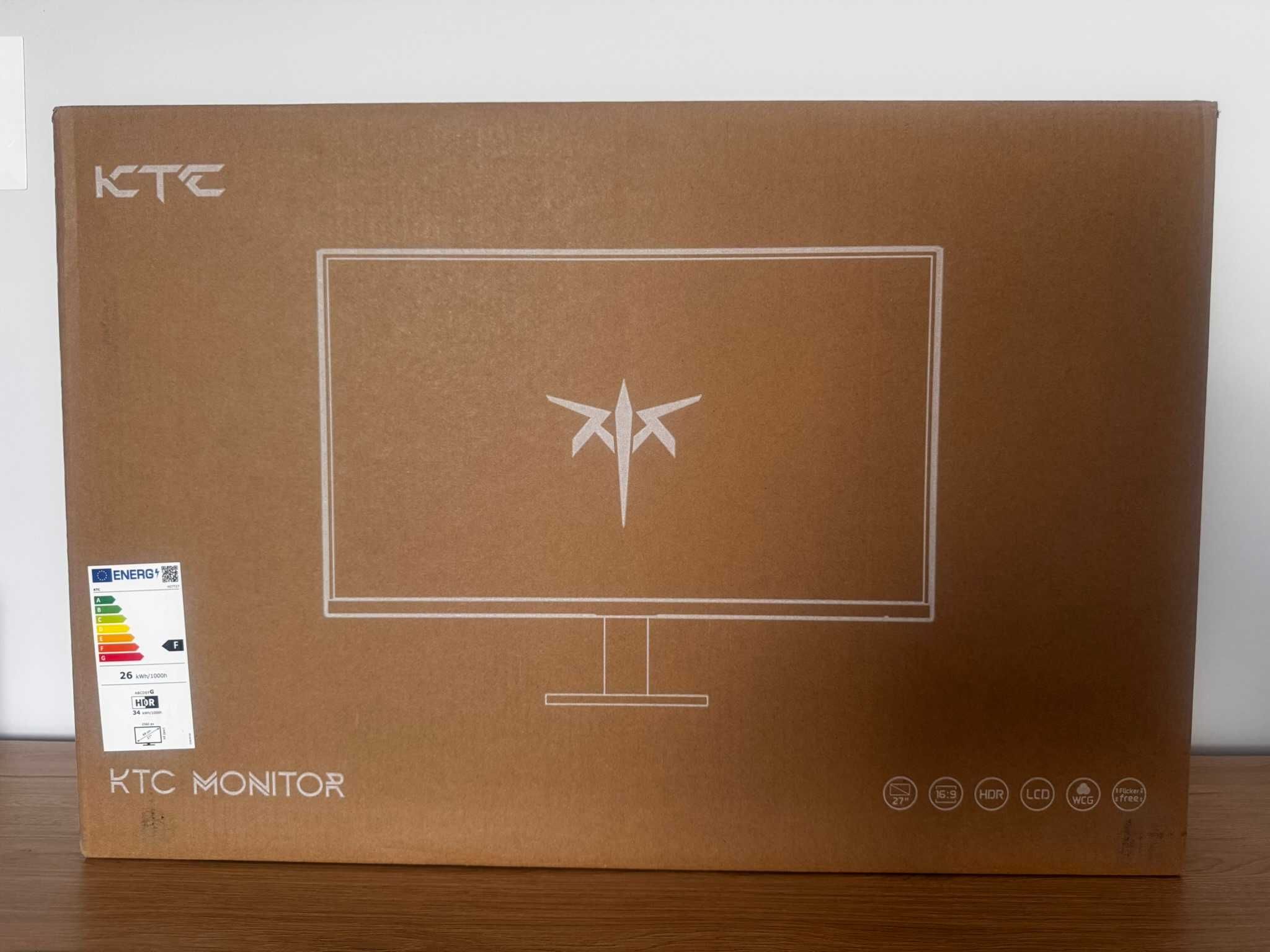 Monitor gamingowy KTC 27" QHD 2K – Nowy, fabrycznie zapakowany