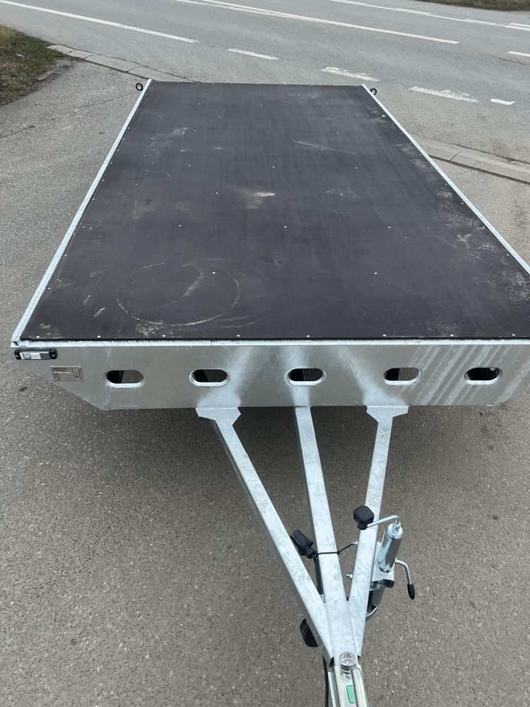 Przyczepa PLATFORMA 4x2m mocna solidna 750kg DMC