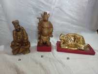 Figuras Orientais Madeira Divindades Religião 5
