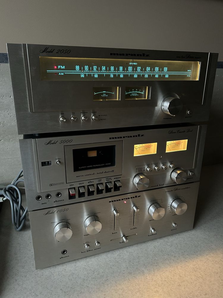 Marantz wieża HiFi zestaw Wzmacniacz 1050 Deck 5000 Tuner 2050
