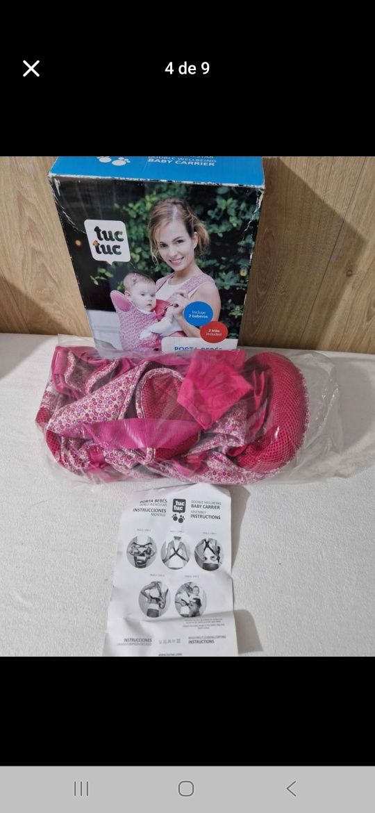 Marsupio/canguru bebé Tuctuc Rosa