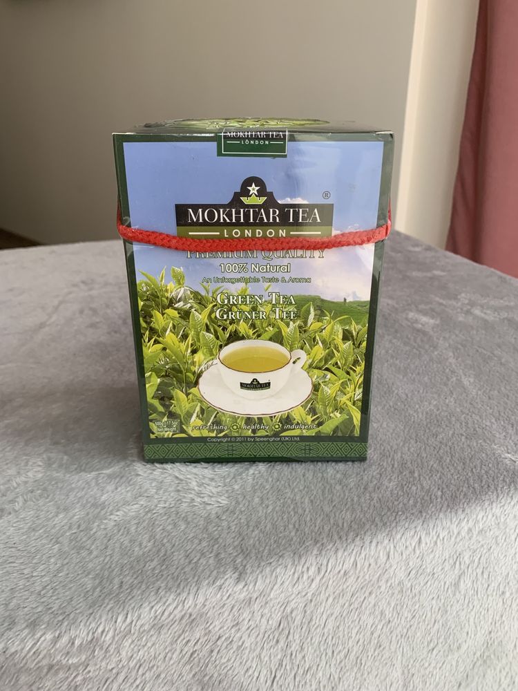 Крупнолистовий зелений чай Мохтар 100% натуральний