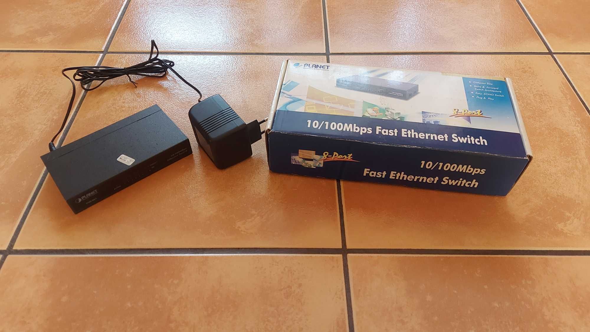 Switch Ethernet 10/100Mbps 8 portowy Planet