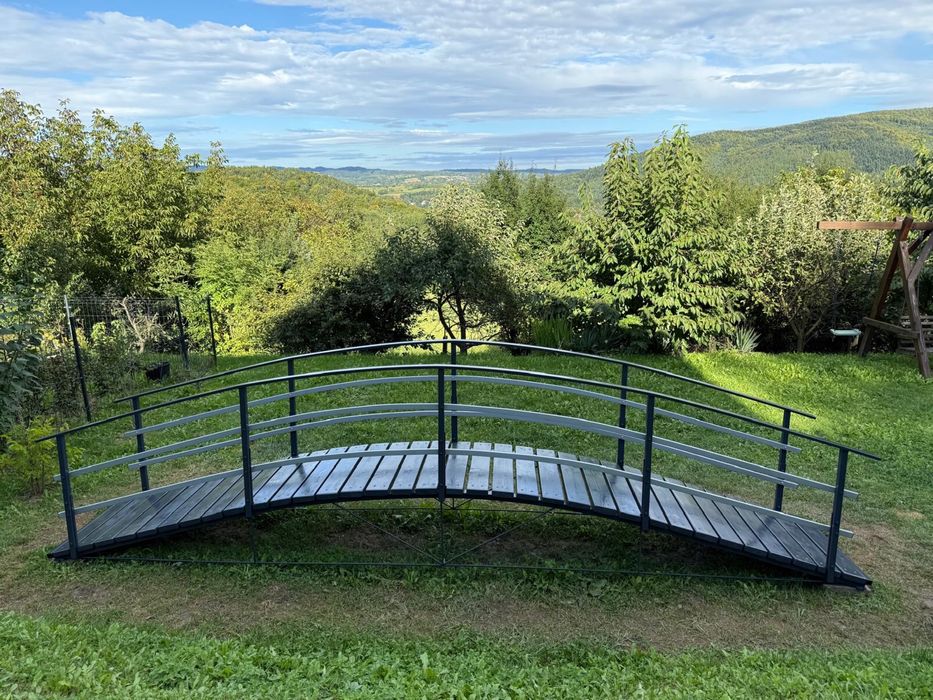 Mostek ogrodowy -Solidna stalowa konstrukcja!!