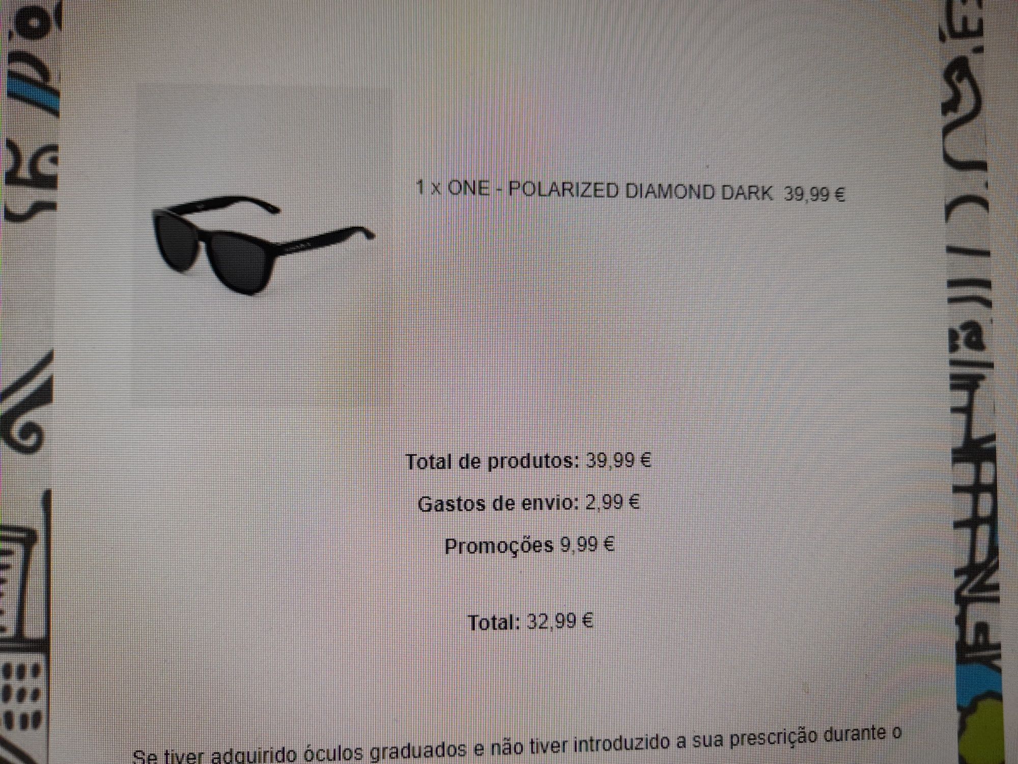 Óculos de sol - Polarized Diamond Dark (Hawkers)