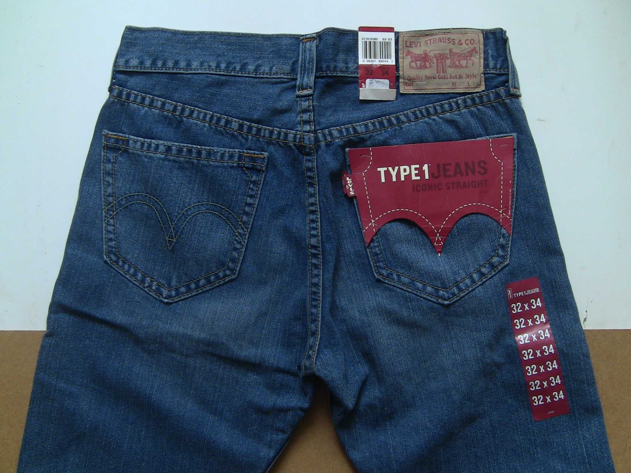 Новые мужские джинсы LEVIS iconic straight, оригинал, р.32x34(50-52)