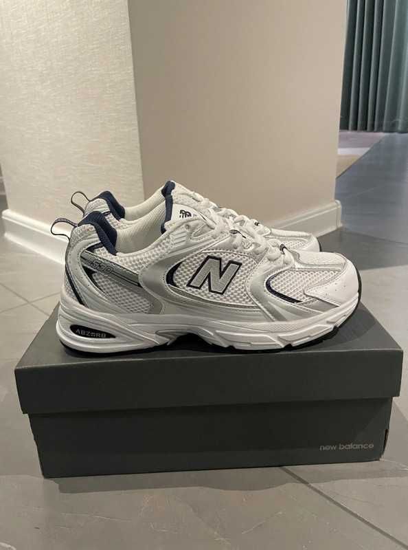 New Balance 530 White Silver Navy 38