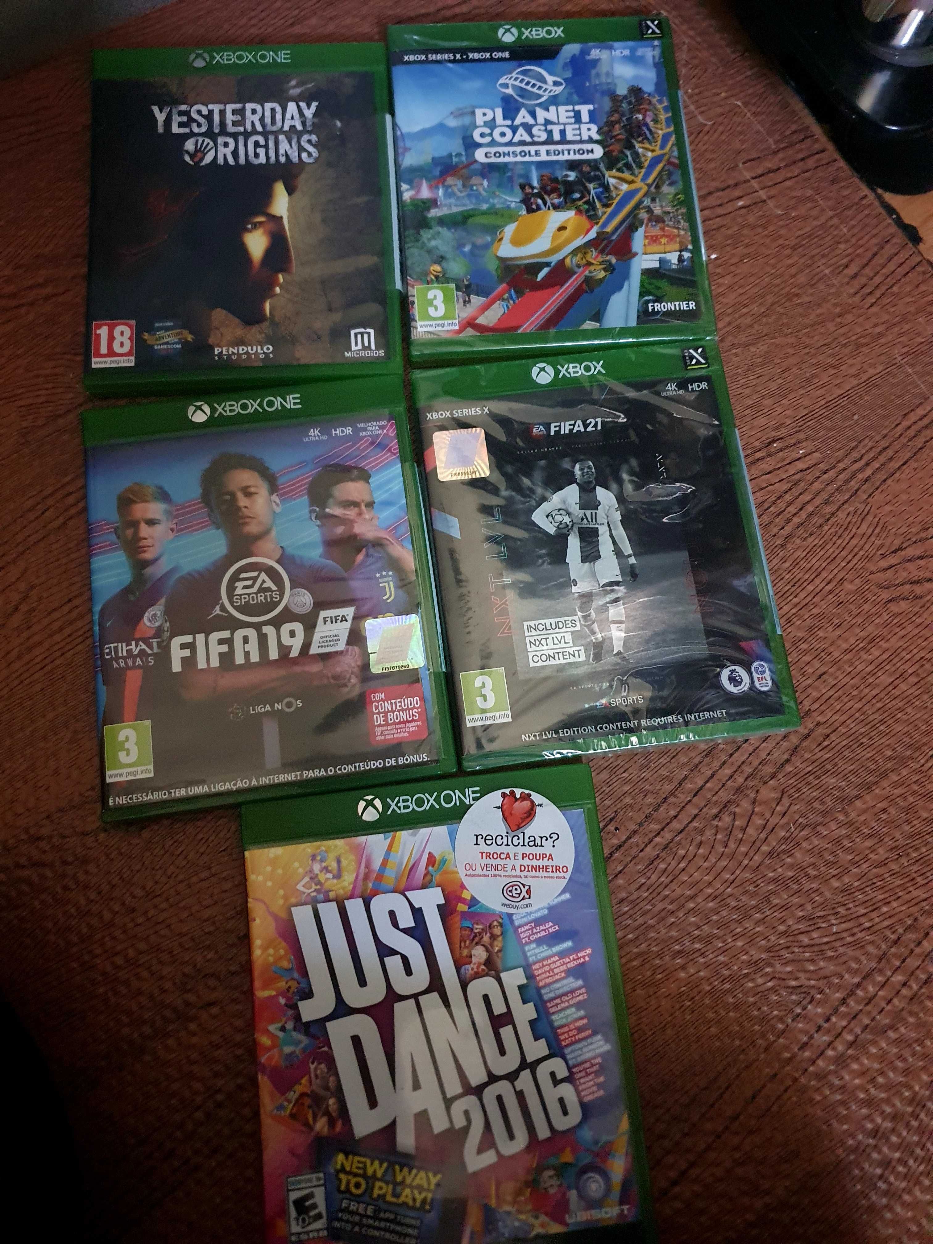 Jogos xbox jovos e selados  valor para a totalidade