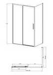 Cabine de duche 120x80x190 cm