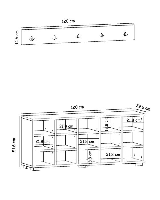 Szafka na buty + wieszak