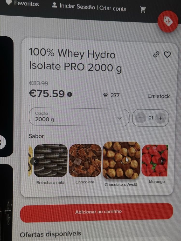 100% Whey Hydro Isolate Pro 2000g