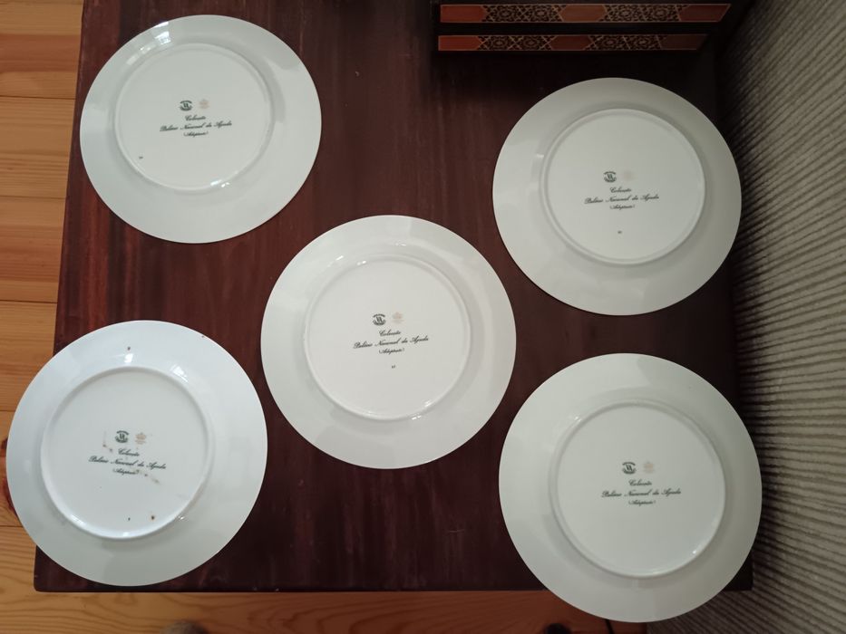 Pratos vista Alegre Palácio da Ajuda e Limoges