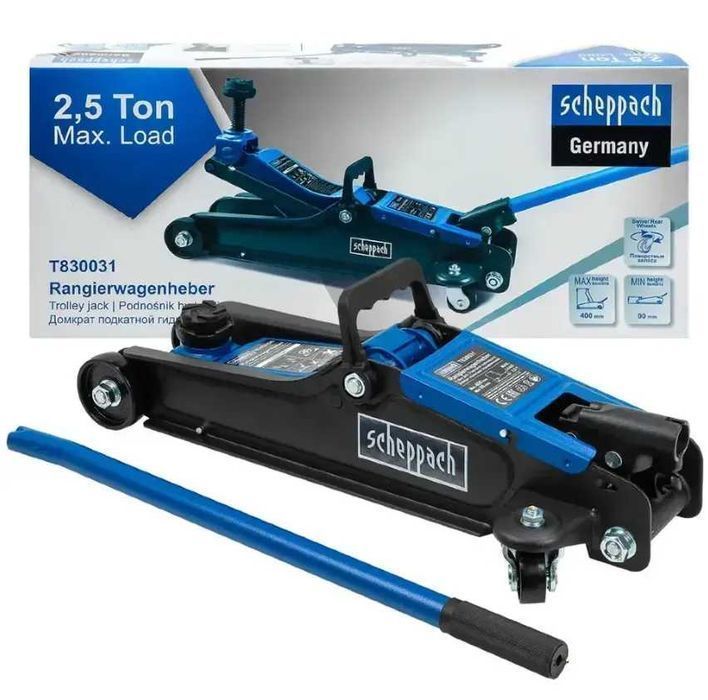 Домкрат підкатний гідравлічний 2,5т Scheppach SCH-T830031