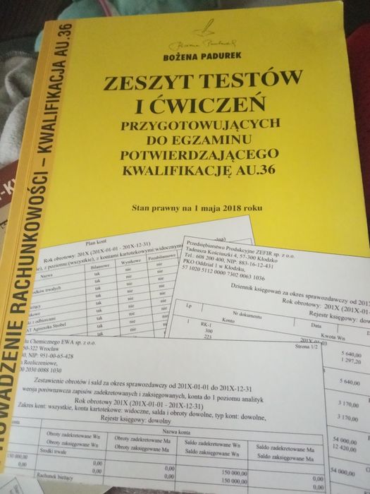 Zeszyt testów i ćwiczeń AU.36 B. Padurek