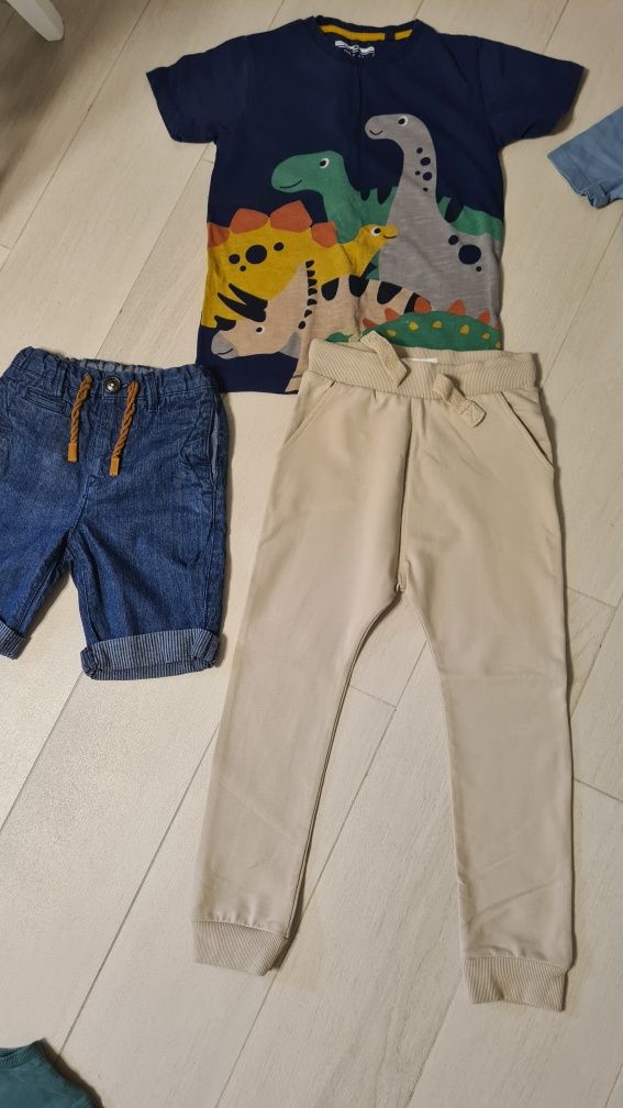 Штани next 5-6 футболки zara 4-5 шорти zara 5-6