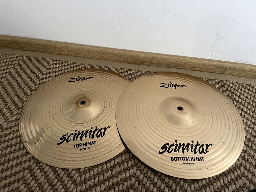 Talerze Hi-hat Zildjian Scrimitar Brąz b8 rock perkusja