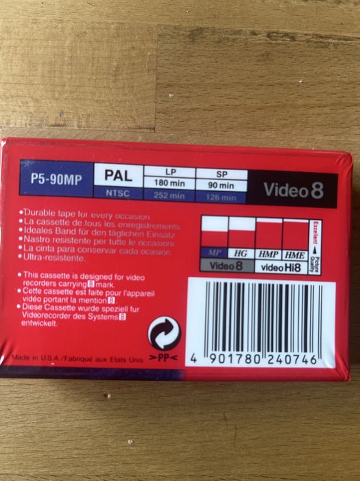 Cassete de video Sony P5-90MP