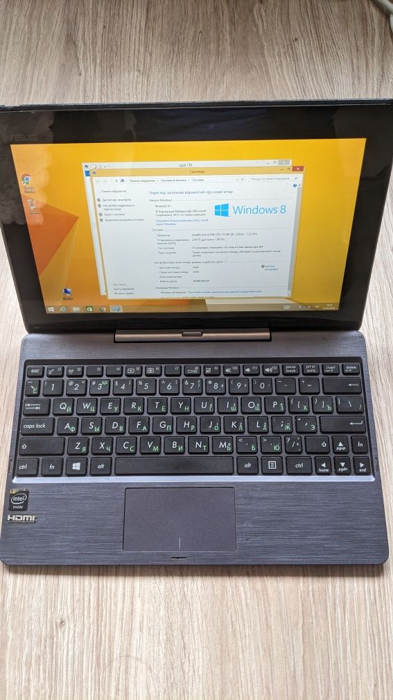 Продам ноутбук-планшет трансформер Asus