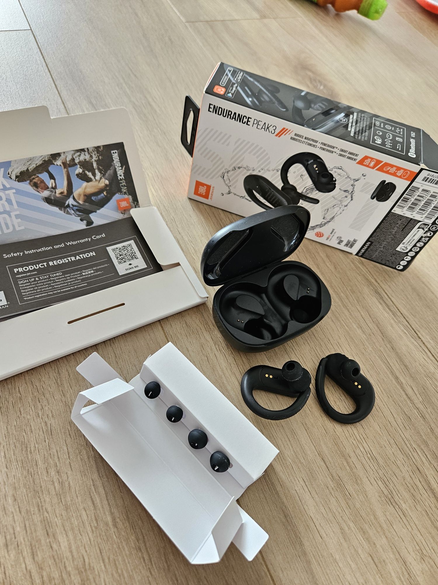 Słuchawki bezprzewodowe dokanałowe JBL Endurance Peak 3 Czarny