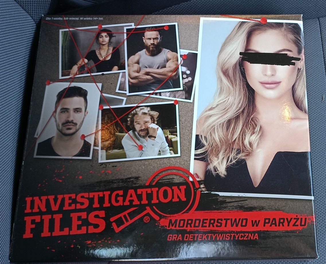Investigation Files: Morderstwo w Paryżu, gra planszowa, logiczna