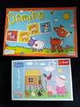 Puzzle Trefl 30el. Świnka  Peppa + domino obrazkowe Klex