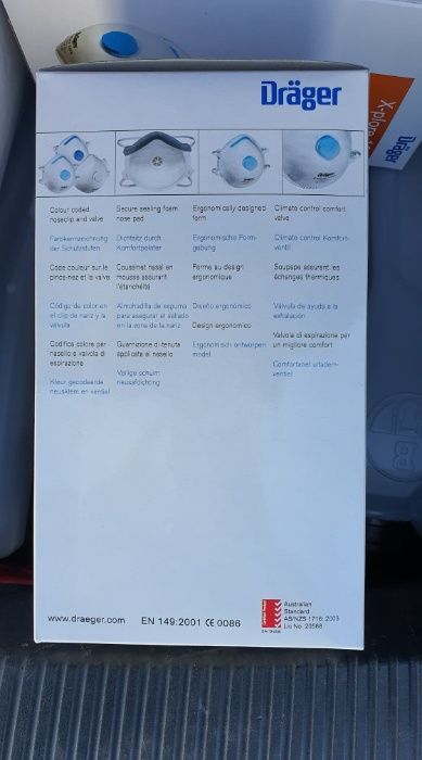 Maska filtrująca z zaworem Dräger X-plore 1320 FFP 2-V 1szt